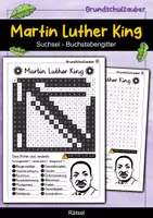 Vorschau - Spiele - Martin Luther King Suchsel - Buchstabengitter - Deckblatt