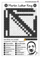 Vorschau - Spiele - Martin Luther King Suchsel - Buchstabengitter - Seite 2