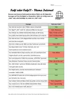 Vorschau - Arbeitsblätter - Fakt oder Fake zum Thema Internet - Seite 2