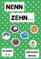 Vorschau - Spiele - "Nenn Zehn ..." Quiz Spiel - einfaches Niveau - Klasse 4-6 - Deckblatt