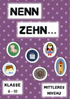Vorschau - Spiele - "Nenn Zehn ..." Quiz Spiel - mittleres Niveau - Klasse 6-10 - Deckblatt