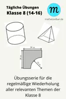 Vorschau - Arbeitsblätter - Übungsstunden/Vertretungsstunden Mathe Kl. 8 RS Nr. 14-16 - Deckblatt