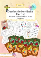 Vorschau - Arbeitsblätter - Lerntheke Herbst Klasse 1 - Deckblatt