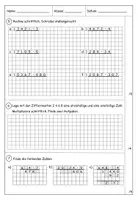 Vorschau - Klassenarbeiten - Klassenarbeit Multiplikation und Division Klasse 4 - Seite 2