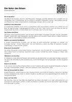Vorschau - Arbeitsblätter - Philosophie - Die Natur des Bösen (Infotext und Übungen) - Deckblatt