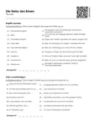 Vorschau - Arbeitsblätter - Philosophie - Die Natur des Bösen (Infotext und Übungen) - Seite 1