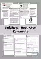 Vorschau - Unterrichtsreihen - KOMPONIST Ludwig van Beethoven - Kartei & Arbeitsblätter - Deckblatt