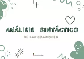 Vista previa - Tarjetas / Manipulativos - Resumen análisis sintáctico de oraciones - página 2
