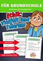 Vorschau - Arbeitsblätter - Vielfalt macht stark – Warum Unterschiede unsere Welt bereichern - Deckblatt