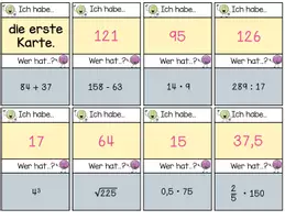Vorschau - Spiele - I habe... Wer hat...? Kopfrechnen ab Klasse 9 - Seite 2