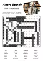 Vista previa - Hojas de trabajo - Albert Einstein Word Search Puzzle - página 1