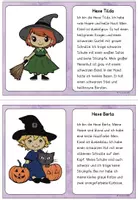 Vorschau - Arbeitsblätter - Kartei zum Lesen und Abschreiben "Hexen" - Fasching, Karneval, Halloween - Seite 3