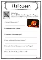 Vorschau - Stundenentwürfe - Halloween - Hörverstehen - Deckblatt