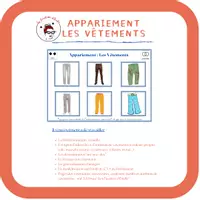 Aperçu - Apprentissages en autonomie - Appariement / Loto Les Vêtements - Page 2