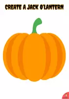 Vista previa - Tarjetas / Manipulativos - CREATE A JACK O'LANTERN - página 1