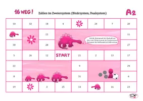 Vorschau - Spiele - Spiele zur Umwandlung Dualzahlen - Zahlen im Zehnersystem, Lösungen - Seite 1
