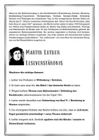 Vorschau - Arbeitsblätter - Martin Luther und die Reformation - Leseverständnis mit Aufgaben - Seite 1
