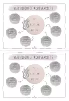 Vorschau - Unterrichtsreihen - Achtsamkeitsheft - in zwei Niveaustufen - farbig & monochrom - Seite 3