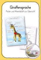 Vorschau - Mal- und Bastelvorlagen - Giraffenklasse CRM - Wachsendes Materialpaket - Seite 1