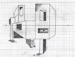 Vorschau - Arbeitsblätter - Traumhaus mit zwei Fluchtpunkten zeichnen - Seite 3