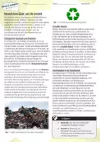 Vorschau - Arbeitsblätter - Menschliche Güter und die Umwelt / Ökologie & Naturschutz - AB & Lösungen - Seite 1