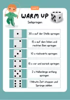 Vorschau - Spiele - Warm Up Übungen / Einwärmen mit Würfel / Sport Springseilen - Seite 2