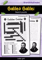 Vorschau - Spiele - Galileo Galilei search puzzle - letter grid (English) - Deckblatt