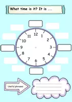 Vorschau - Spiele - What time is it- Paket mit Spielen und Arbeitsblättern zum Einüben der Uhrzeit im Englischen - Seite 1