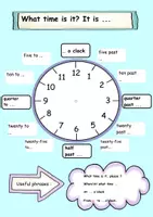 Vorschau - Spiele - What time is it- Paket mit Spielen und Arbeitsblättern zum Einüben der Uhrzeit im Englischen - Seite 2