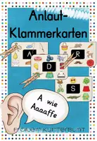 Vorschau - Fördermaterial/Inklusion - Anlaut-Klammerkarten - Deckblatt