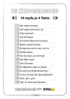 Vorschau - Spiele - Musik Kinderlieder Audiodateien MP3 zum BINGO 🔈 Hörquiz - Seite 1