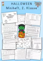 Vorschau - Arbeitsblätter - Halloween Miniheft, 2. Klasse, ZR30, 21 Seiten - Deckblatt