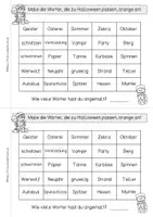 Vorschau - Arbeitsblätter - Halloween Miniheft, 2. Klasse, ZR30, 21 Seiten - Seite 3