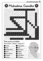 Vorschau - Arbeitsblätter - Mahatma Gandhi search puzzle - letter grid (English) - Seite 2