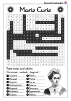 Vorschau - Arbeitsblätter - Marie Curie search puzzle - letter grid (English) - Seite 2