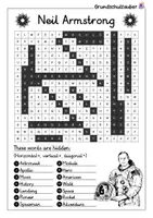 Vorschau - Arbeitsblätter - Neil Armstrong search puzzle - letter grid (English) - Seite 2