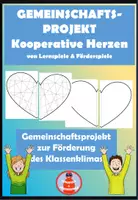 Vorschau - Mal- und Bastelvorlagen - Gemeinschaftsbild Kooperative Herzen - Deckblatt