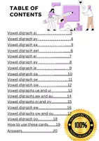 Προεπισκόπηση - Flashcards - Vowel Digraphs- κάρτες δίφθογγοι φωνηέντων αγγλικά - Σελίδα 1