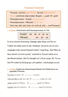 Vorschau - Arbeitsblätter - Pronomen (Fürwörter) - Deckblatt