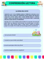 Vista previa - Hojas de trabajo - TEXTOS DE COMPRENSION LECTORA PARA PRIMERO - página 2