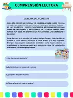 Vista previa - Hojas de trabajo - TEXTOS DE COMPRENSION LECTORA PARA PRIMERO - página 3