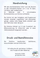 Vorschau - Spiele - Rechendominos: Division zu den 1x1-Reihen (ZR 100) - Seite 1