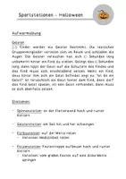 Vorschau - Stundenentwürfe - Sportstationen Halloween - Seite 1