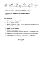 Vorschau - Arbeitsblätter - Lesetempotraining. Treppensätze - Seite 3