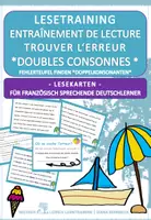 Vorschau - Aufgabenkarten - DaF / DaZ Französisch: Fehlerteufel Doppelkonsonanten Sommer - Deckblatt
