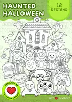 Aperçu - Cliparts/Visuels - Halloween hanté | 18 Holiday Clipart | N&B - Page de couverture