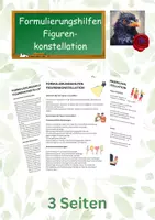 Vorschau - Arbeitsblätter - Formulierungshilfe Figurenkonstellation - Deckblatt
