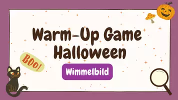 Vorschau - Spiele - Warm Up Spiel "Halloween" für den Englischunterricht - Wimmelbild, Stundeneinstieg 👻 - Seite 3