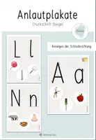 Vorschau - Poster - Anlautplakate (Druckschrift) - Buchstabeneinführung - Deckblatt