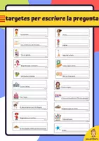 Vista previa - Unidades / Secuencias / Situaciones de Aprendizaje - Tarjetes per escriure la pregunta Català - Portada